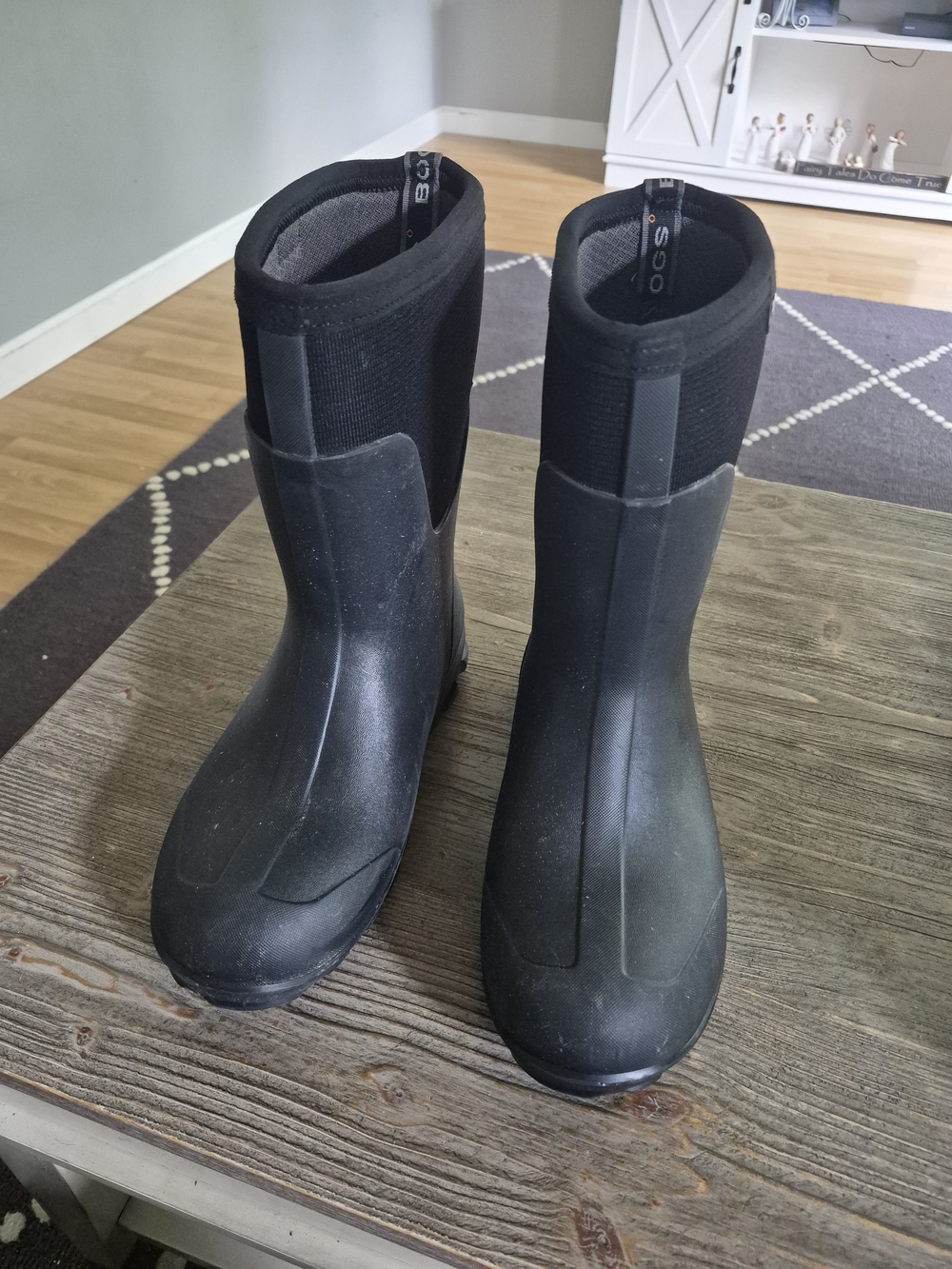 Bogs Black Waterproof Mid-Calf Rain Boots